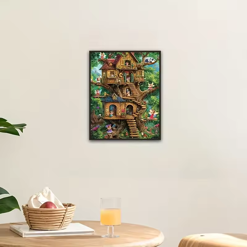 Elf Tree House - 1000-Piece Jigsaw Puzzle