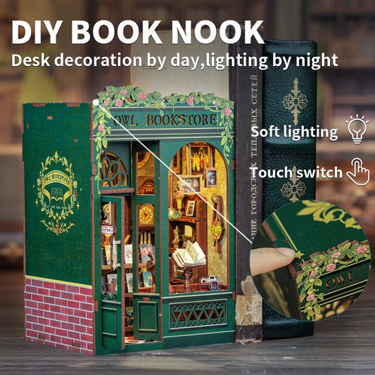 Owl Bookstore – 3D Wooden Puzzle