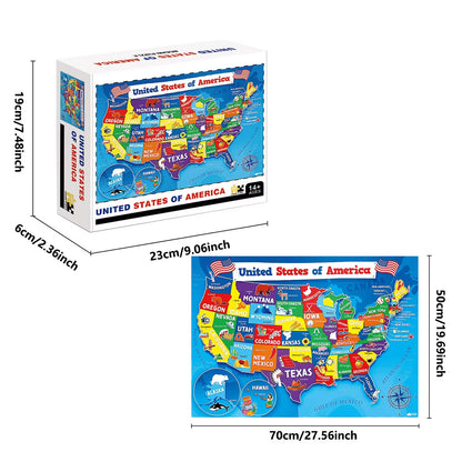 United States Map - 1000 Piece Jigsaw Puzzle