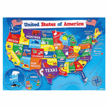 United States Map - 1000 Piece Jigsaw Puzzle