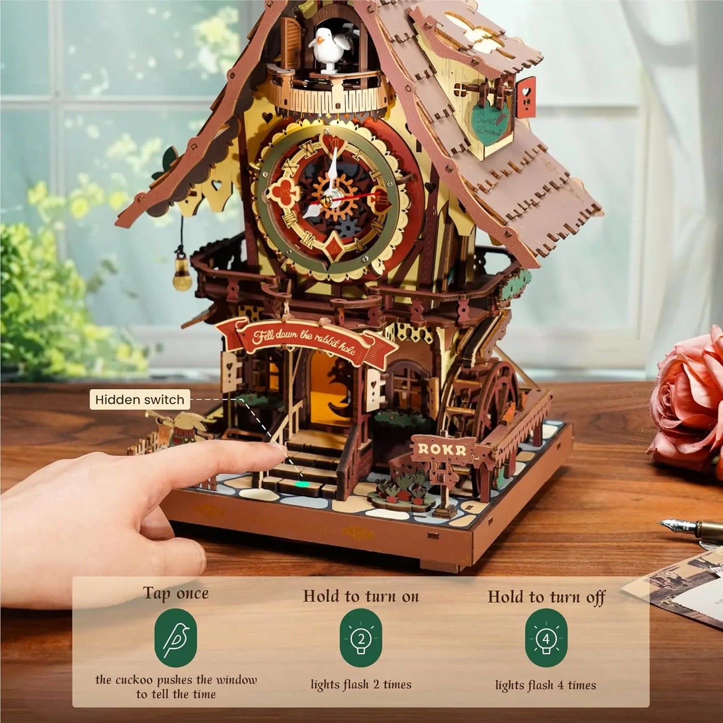 Cuckoo Clock Kit – 3D Wooden DIY Puzzle