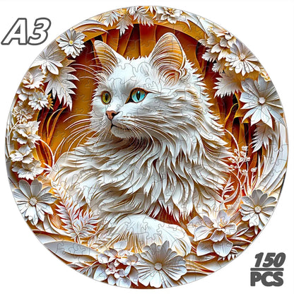 A3 Cat Wooden Puzzle
