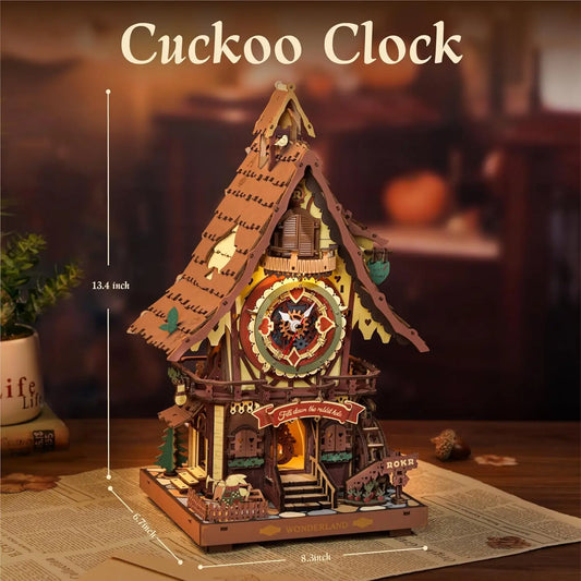 Cuckoo Clock Kit – 3D Wooden DIY Puzzle