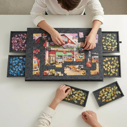 PuzzlePort™ Board — 2-in-1 Puzzle Board & Storage System
